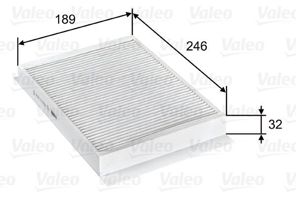 VALEO Pollenfilter 715751 Kabinefilter VALEO Mercedes-Benz VITO 715751