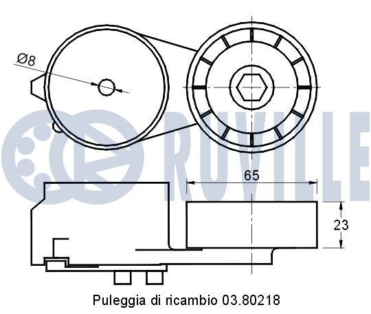 RUVILLE Kamkedjesats 3458010SD ALFA ROMEO transmissionskedjesats RUVILLE 3458010SD