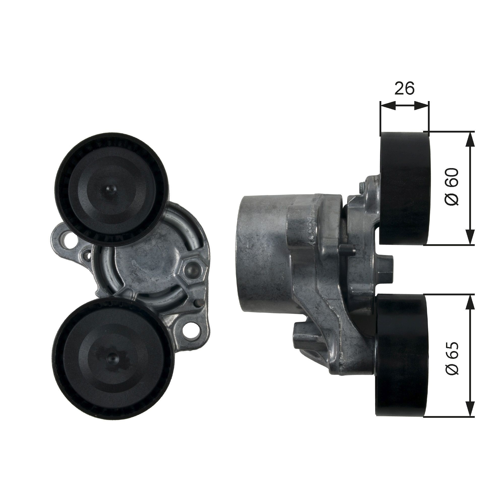 GATES Spannrolle, Keilrippenriemen T39199 GATES DriveAlign T39199 Riemen ALPINA B3 Limousine (G20) 2020