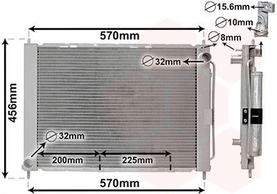 Gruppo raffreddamento VAN WEZEL 4300M499 VAN WEZEL 4300M499 Radiatore RENAULT TWINGO 2020