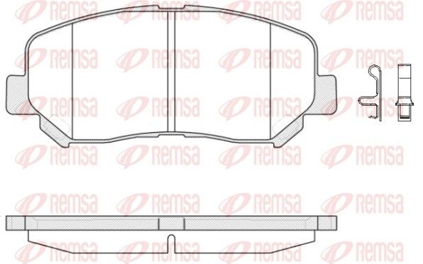 REMSA Bromsbelägg 1513.02 1513.02 REMSA belägg MAZDA B-serie