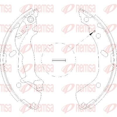 REMSA Bremžu loku komplekts 4193.00 Trumuļu bremzes REMSA Tesla MODEL Y 4193.00