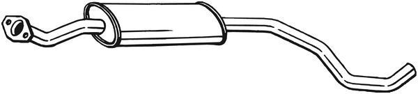 BOSAL Μεσαίο σιλανσιέ 281-579 BOSAL 281-579 Μεσαίο σιλανσιέ Nissan Micra 3 Hatchback τιμες