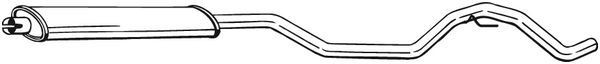 Panela de escape central BOSAL 291-003 BOSAL 291-003 Silenciador central SAAB 9-5 2002