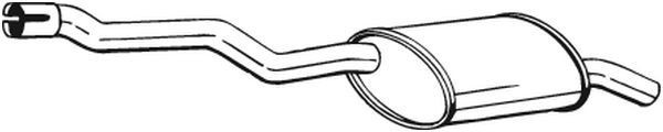 Bakre ljuddämpare BOSAL 247-259 BOSAL 247-259 Ljuddämpare sport och universal BMW 5-serie 2016