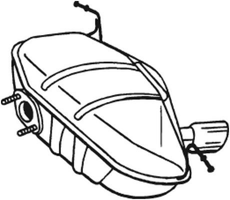 BOSAL Silencieux arrière 247-413 BMW Z3 Silencieux arrière BOSAL 247-413