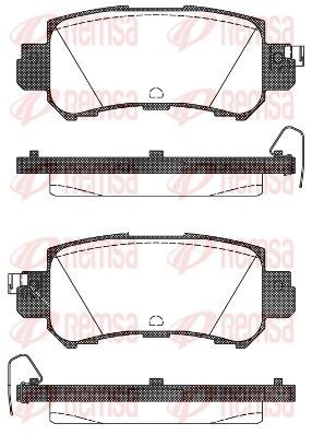 REMSA Bremseklosser 1507.00 1507.00 Bremseklosser MAZDA 626 REMSA