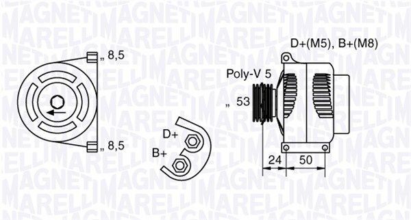 MAGNETI MARELLI Radiateur du moteur 350213780000 MAGNETI MARELLI Radiateur moteur MAZDA 350213780000
