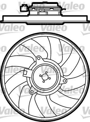 VALEO Kjølevifte 696080 Radiatorvifte VALEO TIGRA 696080 billige