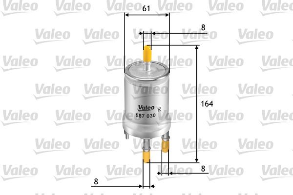 VALEO Palivový filter 587030 587030 Palivový filter SKODA FELICIA VALEO