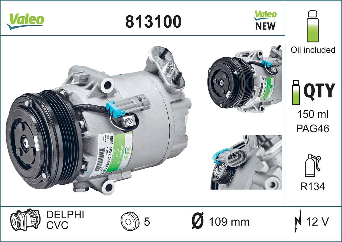 VALEO Κομπρεσέρ air condition 813100 Συμπιεστής VALEO ASTRA 813100 φθηνά