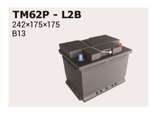 IPSA Autobatéria TM62P Żtartovacia batéria IPSA Mitsubishi GRANDIS TM62P