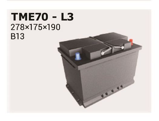 IPSA Batterie TME70 Nissan NAVARA Batterie de voiture IPSA TME70