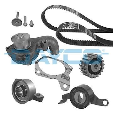 DAYCO Water pump and timing belt kit KTBWP211C1 DAYCO KTBWP211C1 Ford Escort Classic Turnier ANL water pump and timing belt kit replacement