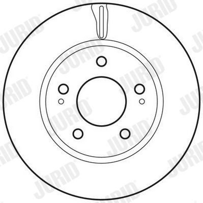 JURID Bremseskive 562820JC Bremseskiver DODGE JURID 562820JC