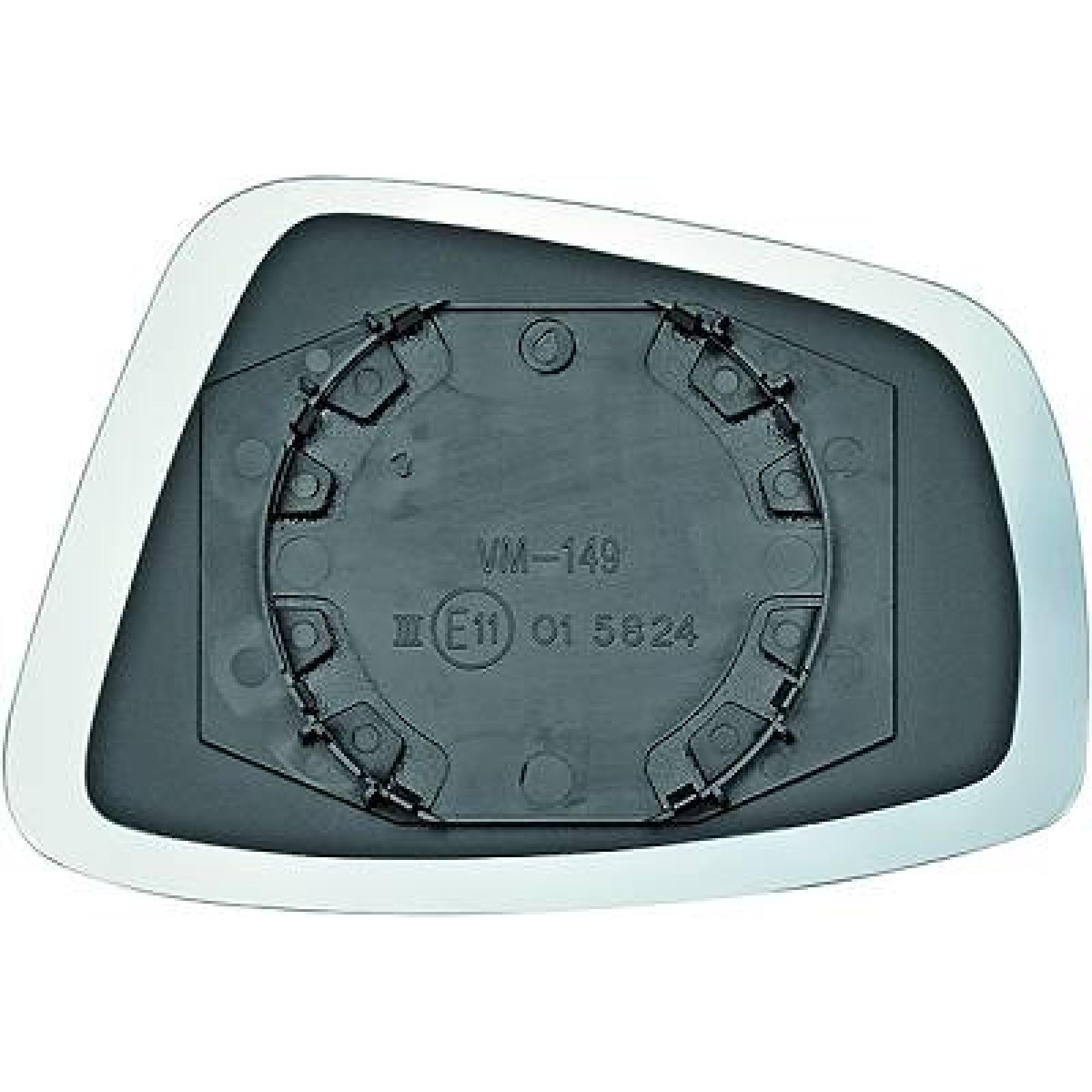 DIEDERICHS Mirror Glass, outside mirror 2236026 DIEDERICHS 2236026 VW UP 121 wing mirror glass replacement