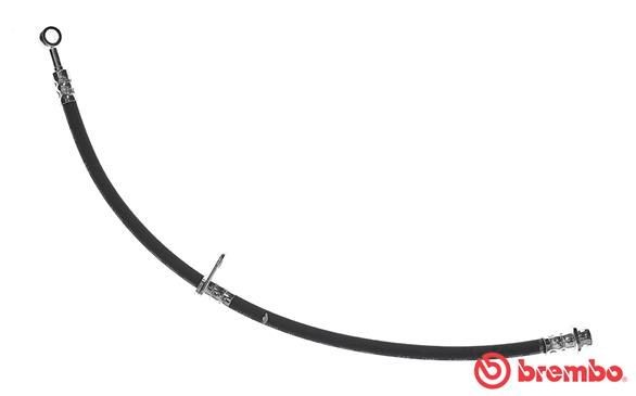 BREMBO Brake hose T 78 029 BREMBO T 78 029 MV / Brat flexible brake line replacement