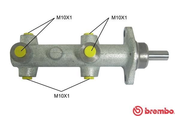 BREMBO Brake master cylinder M 85 070 Volkswagen 32B Master cylinder M 85 070 BREMBO