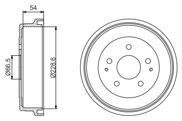 BOSCH Tamburo freno 0 986 477 230 0 986 477 230 costo Tamburo freno VOLVO 460 L BOSCH