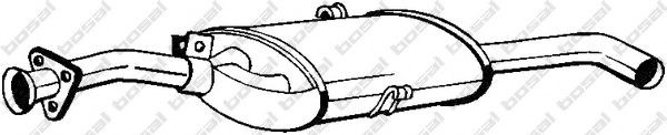 BOSAL Rear silencer 170-267 170-267 BOSAL exhaust silencer for LANCIA THESIS