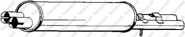 BOSAL Rear silencer 175-979 BOSAL 175-979 Mercedes X164 exhaust muffler replacement
