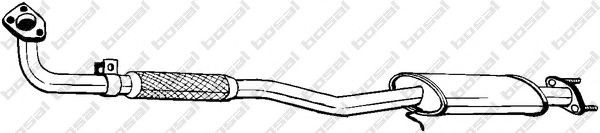 BOSAL Främre ljuddämpare 283-641 BOSAL 283-641 Främre ljuddämpare Daihatsu Terios J2 original