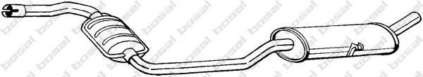BOSAL Stredný tlmič výfuku 285-975 285-975 Stredný tlmič výfuku BOSAL FIAT SEICENTO