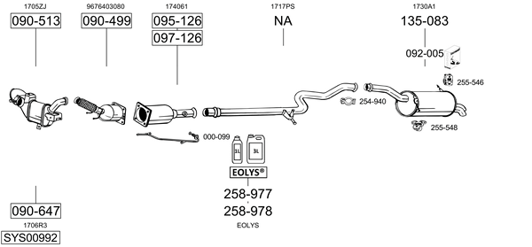 BOSAL Izplūdes gāzu priekšslāpētājs 287-763 BOSAL 287-763 orģinālās Izplūdes gāzu priekšslāpētājs VW CC cena