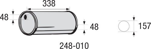 BOSAL Mellanljussdämpare, universal 248-010 FORD USA sportljuddämpare BOSAL 248-010