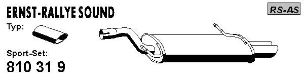 ERNST Silenciador desportivo 810319 810319 Escape desportivo ERNST VOLVO 760