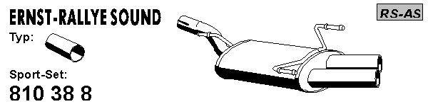 ERNST Σπορ εξάτμιση 810388 Σπορ εξάτμιση ERNST Fiat SCUDO 810388