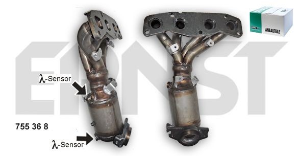 Katalysator ERNST 755368 ERNST Set 755368 Autokatalysator NISSAN X-TRAIL 2005