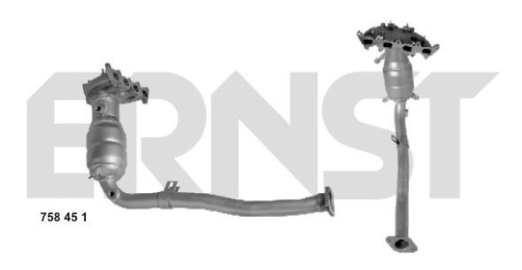 ERNST Katalizators 758451 Katalizators ERNST Fiat PANDA Set 758451