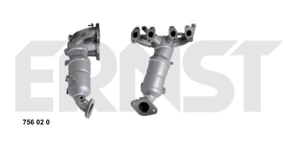 ERNST Catalyseur 756020 Fiat SCUDO Précatalyseur ERNST Set 756020