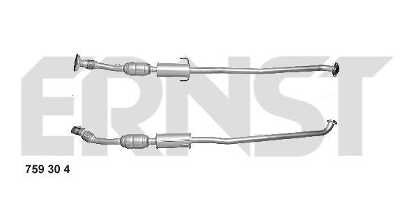ERNST Katalysator 759304 Katalysator ERNST Toyota RAV 4 Set 759304