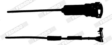 FERODO Waarschuwingscontact, remvoering- / blokslijtage FWI211 FWI211 PREMIER Remblokslijtage indicator OPEL KADETT FERODO