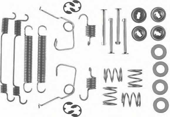 FERODO Kit d'accessoires, mâchoire de frein FBA74 Renault LAGUNA Kit d'accessoires frein de stationnement FERODO PREMIER FBA74