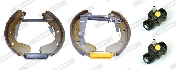 FERODO Bremsensatz, Trommelbremse FMK147 FERODO FMK147 Bremsensatz, Trommelbremse OPEL Corsa A Kastenwagen (S83) 1.3 (F08, W5L) 69 PS 1988