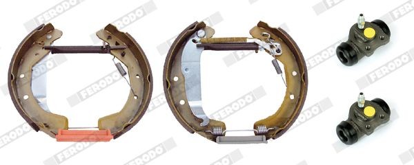 FERODO Brake Set, drum brakes FMK291 FERODO FMK291 Opel Combo C brake set, drum brakes replacement