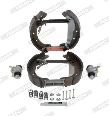 Bremsesæt, trommelbremser FERODO FMK432 FERODO MAXI KIT FMK432 Tromlebremser OPEL ZAFIRA 2022