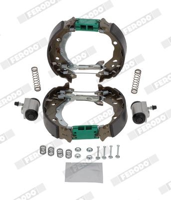 FERODO Σετ φρένων, ταμπουρόφρενα FMK456 FMK456 MAXI KIT Σετ φρένων ταμπουρόφρενα CITROËN C8 FERODO