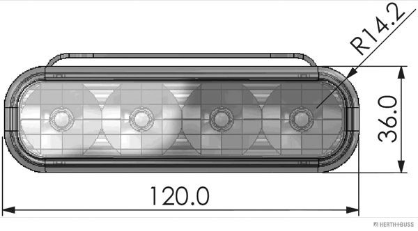 HERTH+BUSS ELPARTS Jogo de luzes de circulação diurna 80659111 Luz de circulação diurna HERTH+BUSS ELPARTS Lexus RX 80659111