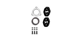 HJS Kit montaggio, Precatalizzatore 82 15 6593 82 15 6593 Kit di montaggio catalizzatore HJS Citroën