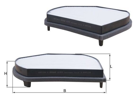 KNECHT Φίλτρο, αέρας εσωτερικού χώρου LA 37/1 Φίλτρο καμπίνας KNECHT Chrysler VOYAGER LA 37/1