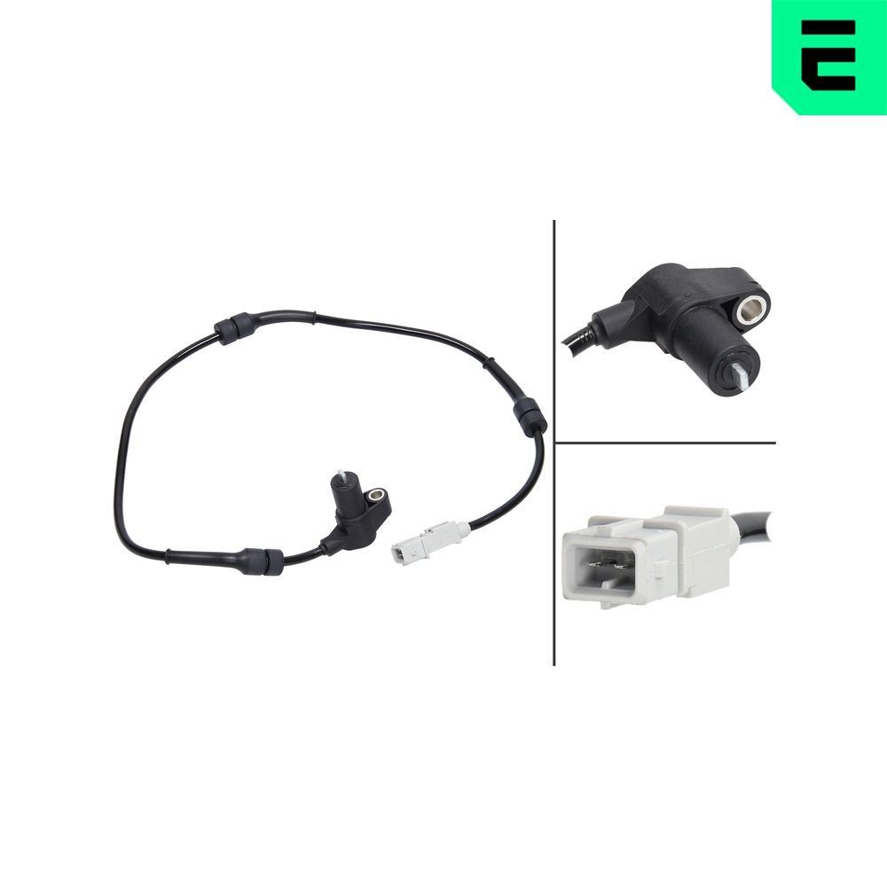 OPTIMAL Devējs, Riteņu griešanās ātrums 06-S120 OPTIMAL 06-S120 ABS devējs ZX Universālis (N2) cena