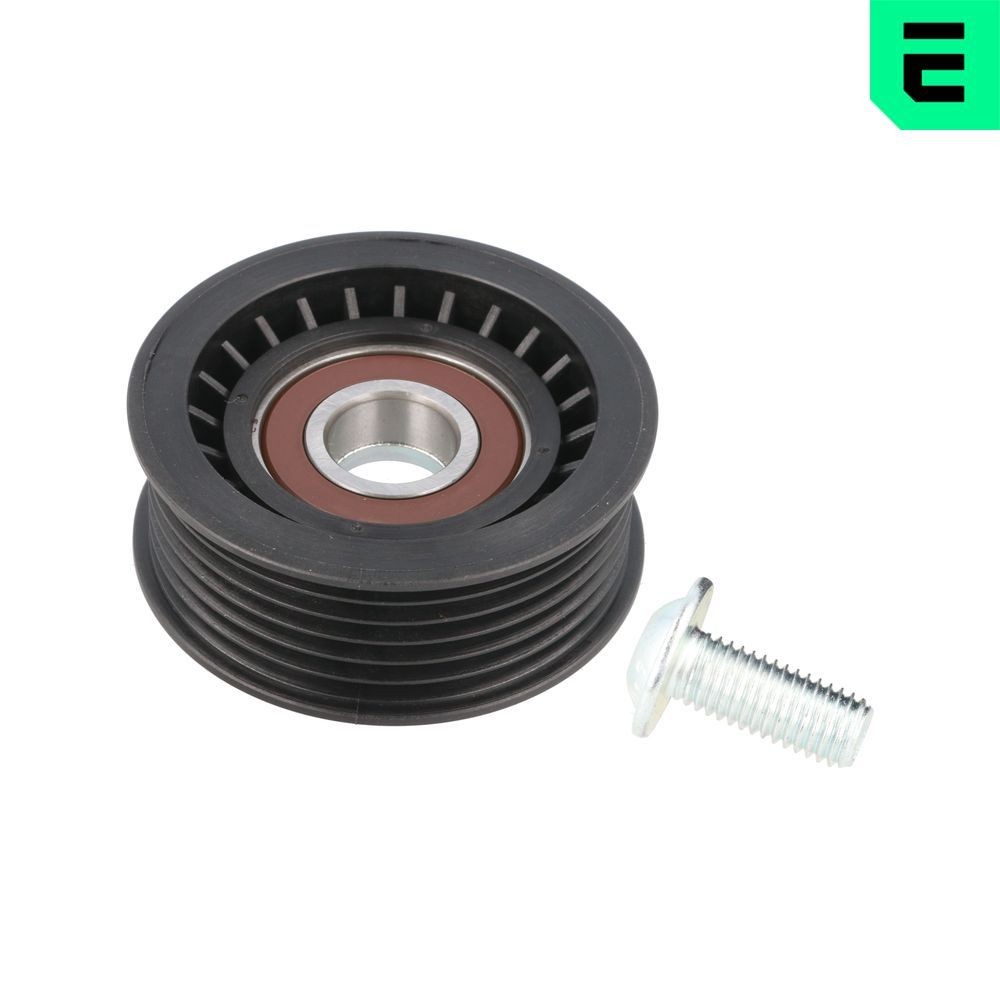 OPTIMAL Geleiderol / omdraairol v-snaren 0-N1428 OPTIMAL 0-N1428 Geleiderol poly v-riem Ford Transit mk5 Van prijs