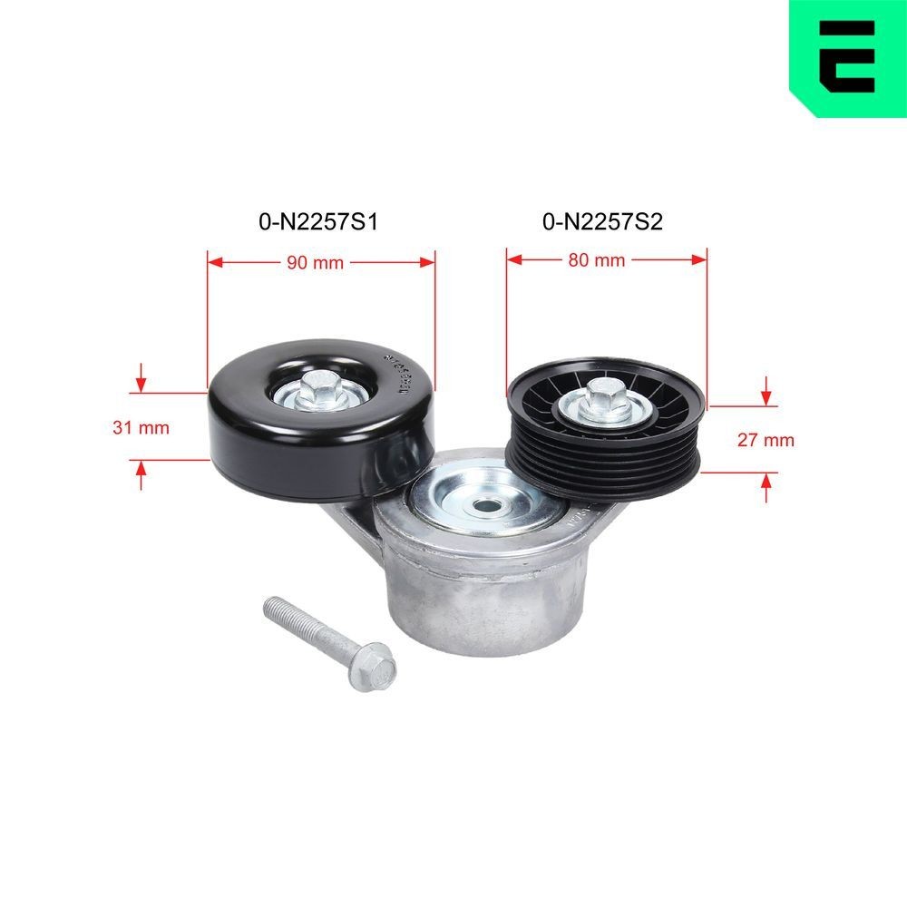 OPTIMAL Szíjfeszítő, hosszbordás szíj 0-N2257 Szíj Stratus: Szíjfeszítő, hosszbordás szíj OPTIMAL 0-N2257