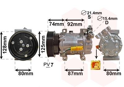 VAN WEZEL Compressor, ar condicionado 4300K452 Compressor de ar condicionado VAN WEZEL CLIO 4300K452 baratos