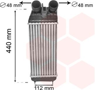 VAN WEZEL Ιντερκούλερ 40004361 40004361 Intercooler CITROËN C5 VAN WEZEL