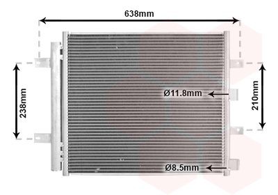 Condensatore climatizzatore VAN WEZEL 77005051 VAN WEZEL 77005051 Condensatore aria condizionata Jaguar S-TYPE 2001